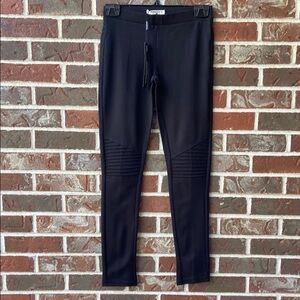 Parasuco Black Moto style leggings / pants